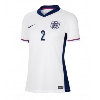 Anglicko Kyle Walker #2 Domáci Ženy futbalový dres ME 2024 Krátky Rukáv